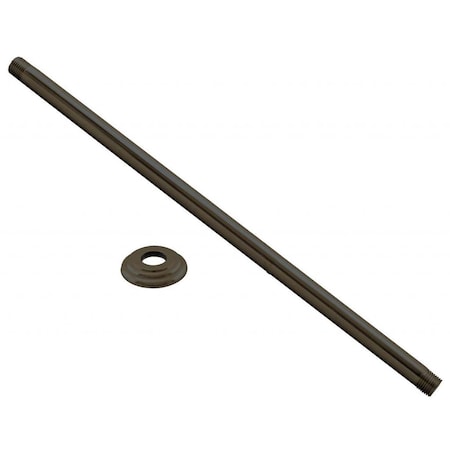 Westbrass 1/2" IPS x 24" Ceiling Mounted Shower Arm W/ Flange in Oil Rubbed Bronze D3624A-12
